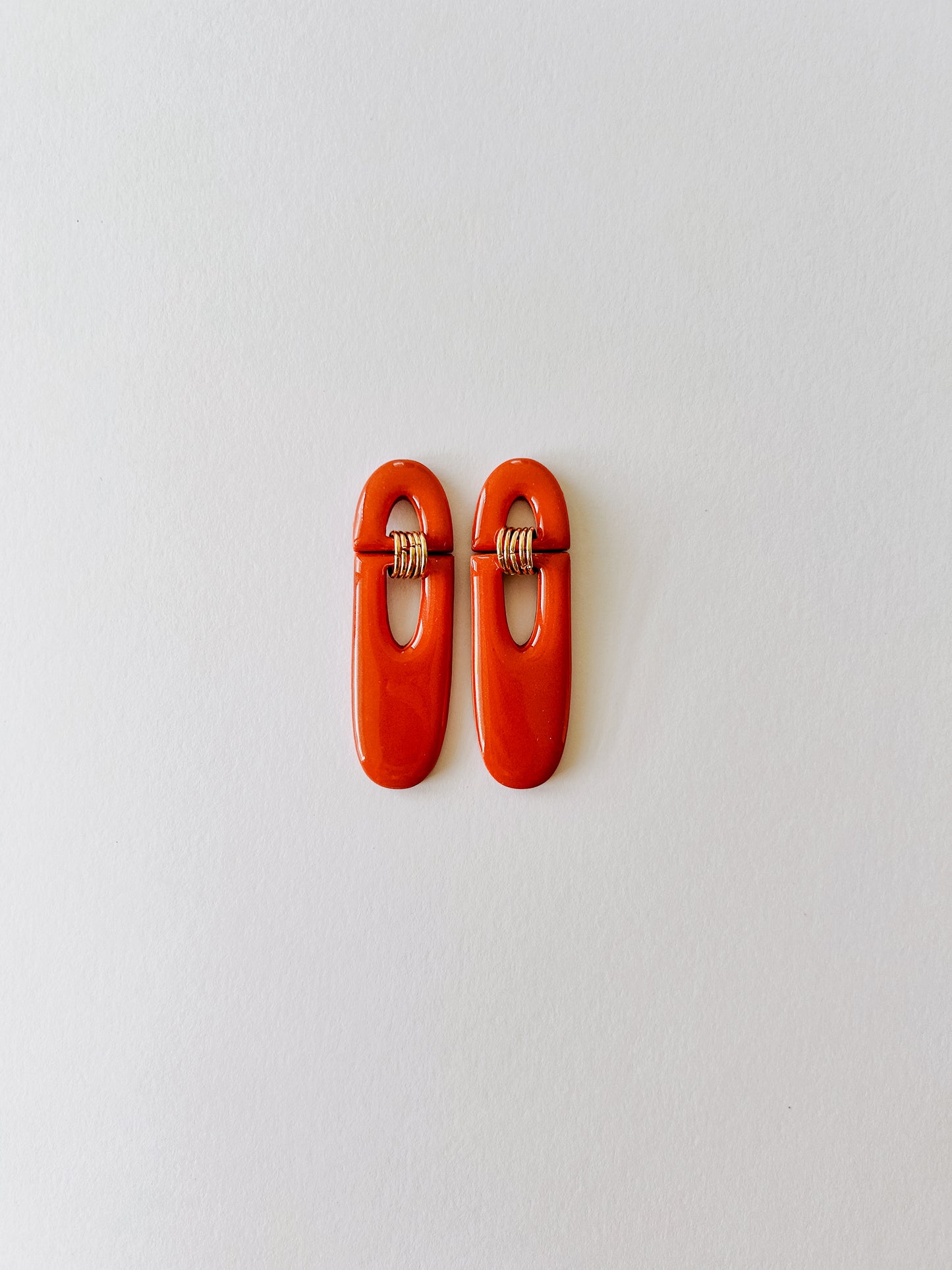 5 Ring Jade Earrings